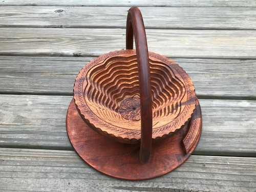 Wood Tray Dried Fruit Decorative Handcrafted Real Wood Folding Plate for Snack - Picture 12 of 12
