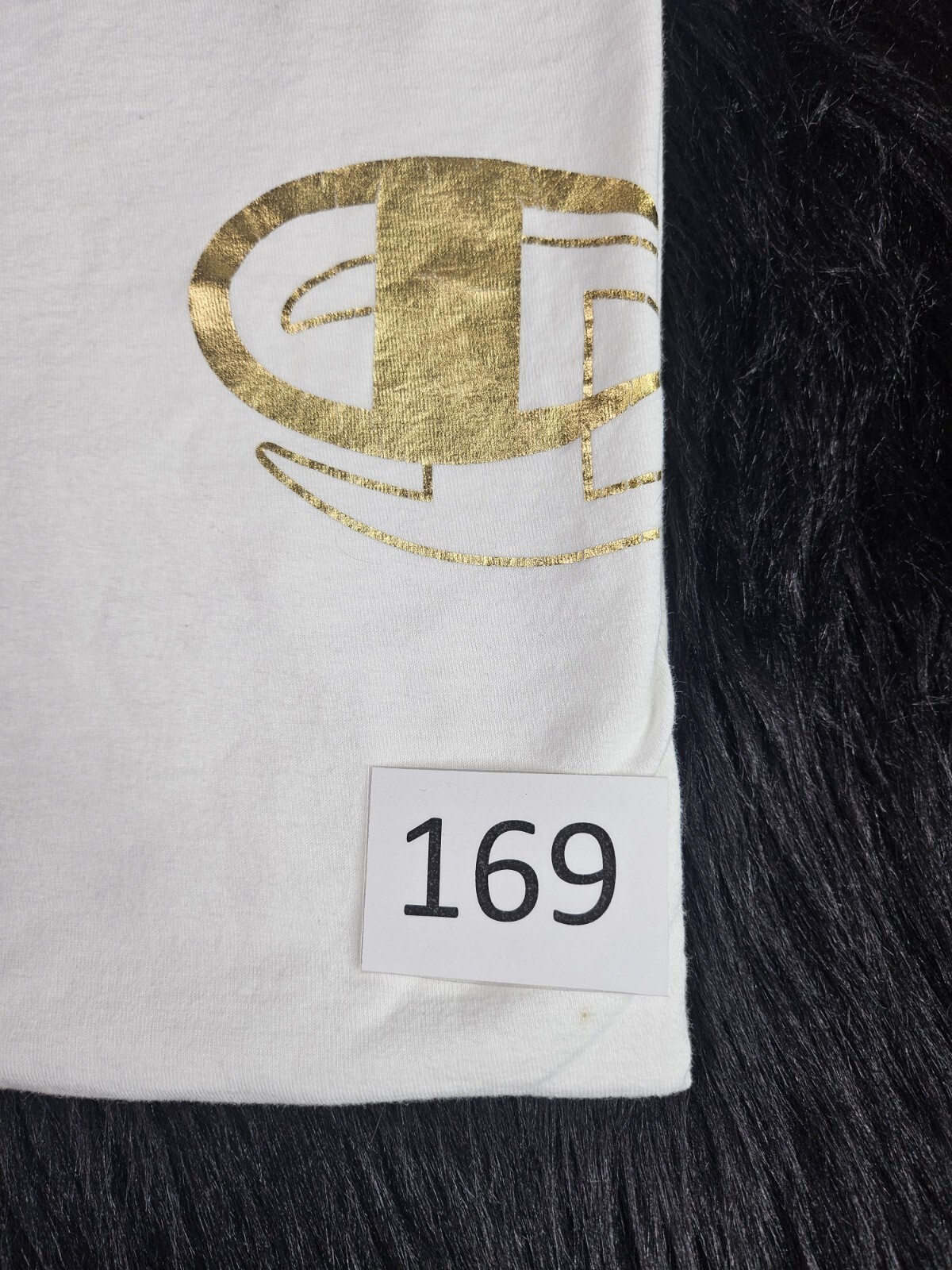 Champion T-Shirt Boys Youth (S Short Sleeve Authentic Athleticwear Graphic White image 2