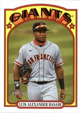 2021 Topps Heritage #650 Luis Alexander Basabe RC Rookie San Francisco Giants