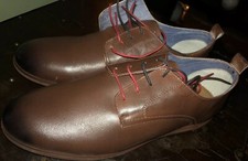 Ben Sherman Mario Leather Brown Shoe Men's Size 12-12.5 (RARE)