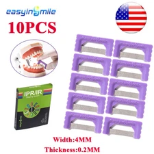 EASYINSMILE 10Pcs/Pk Orthodontic IPR Strip Reusable Strips Reduction Kit  System