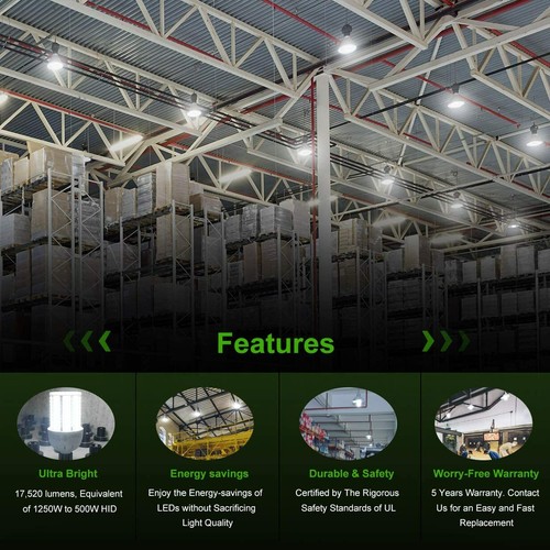 100W-300W LED Corn Bulb Light Replace 400W-1500W MH Garage Street Light E39 5K - Picture 20 of 52