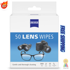 ZEISS Lens Wipes, Pre-Moistened Eye Glass Cleaner Wipes, 50 Count