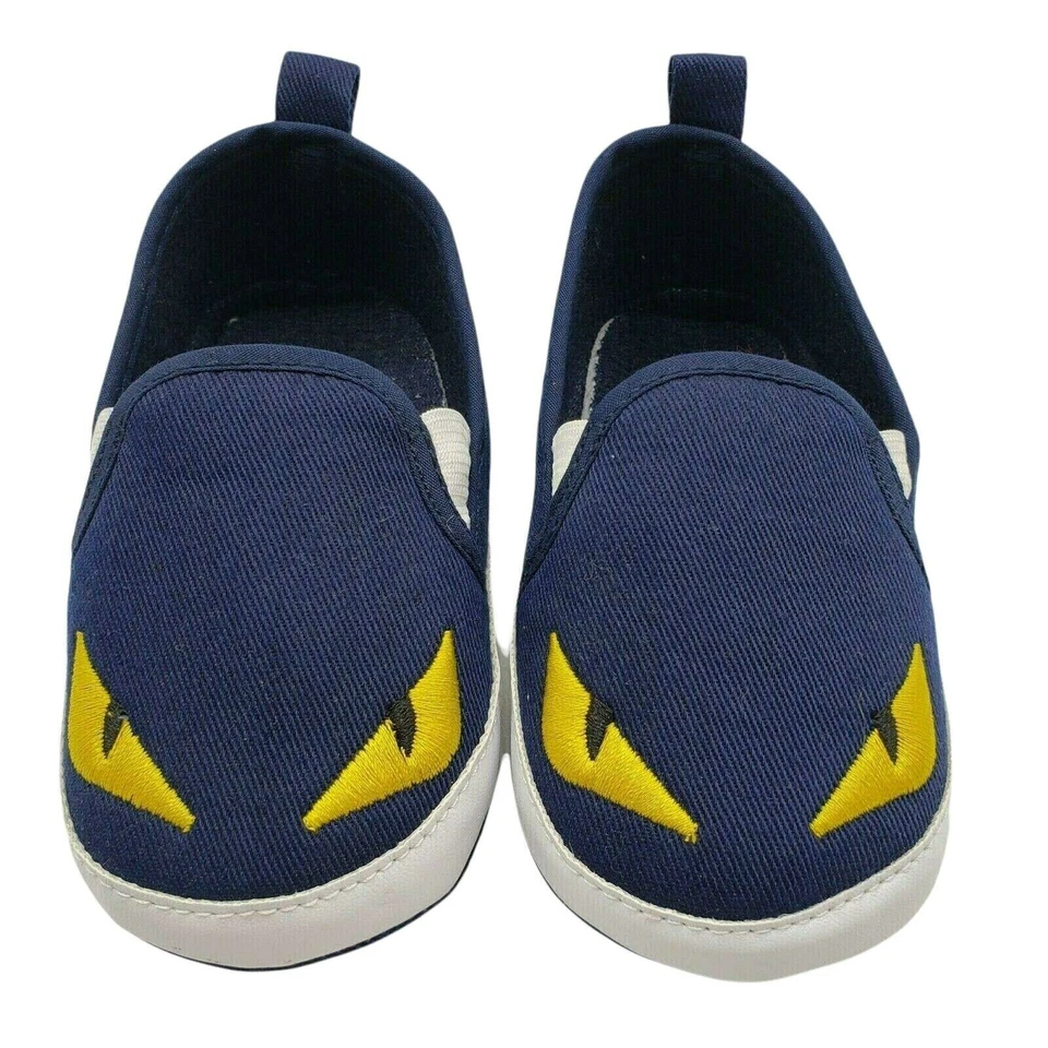 Pequeño Monstruo Bebé Zapatos Tenis Baby Shower Halloween Disfraz Azul Foto 2 de 4