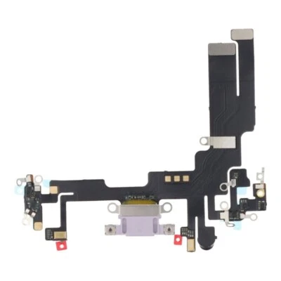 Nappe Connecteur de charge Lightning violet pour iPhone 14 - Photo 1/2