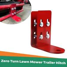 Heavy Duty Zero Turn Lawn Mower Trailer Steel Hitch for Ferris & Simplicity Red