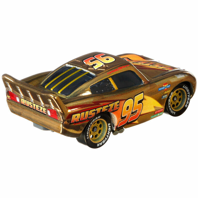 Disney Pixar The World of Cars Golden Lightning McQueen Golden Edition New  887961970890