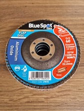 Aluminium Oxide Flap Sanding Finishing Disc 115mm x 22mm 4 1/2" 60 Grit Flapper