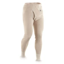 Swedish Army Heavy Duty Light Weight Cotton Long John Bottoms L-2XL Free Ship!