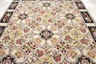 8X10 MAGNIFICENT ANTIQUE HANDMADE VEGETABLE DYE AUBUSSON NEEDLEPOINT WOOL RUG — photo 4