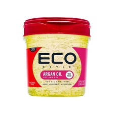 Eco Style Moroccan Argan Oil Styling Gel 8oz  Alcohol Free  Strong Hold  Shin