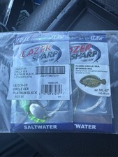 6- Eagle Claw Lazer Sharp Fluke Circle Sea Spinner Rig Size 3/0 Saltwater