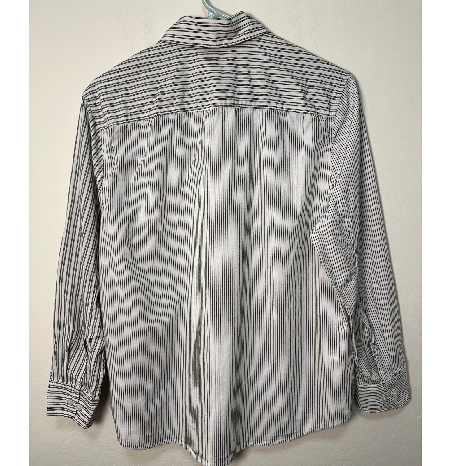 Madewell Two Pattern Striped Button Down Shirt Fi… - image 6