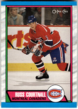 1989-90 O-Pee-Chee #239 RUSS COURTNALL Montreal Canadiens NHL Hockey