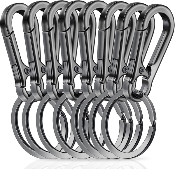 8 StüCk Karabiner SchlüSselanhäNger, Karabiner SchlüSselanhäNger Aus Zinklegieru-image
