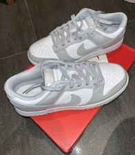Nike Dunk Low Retro Herren Low Top Sneaker Weiß/Grau EU 45 DD1391 103