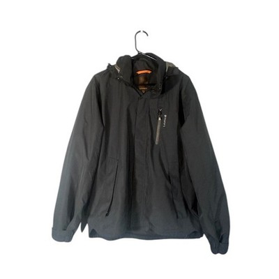 Lafuma Men s Black Hooded Lined Full-Zip Ski Jacket Coat Size Medium