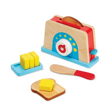 Melissa  Doug Bread and Butter Toaster Set 9pc 