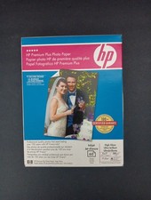 HP Premium Plus Photo Paper High Gloss 5x7, 60 Sheets Inkjet New