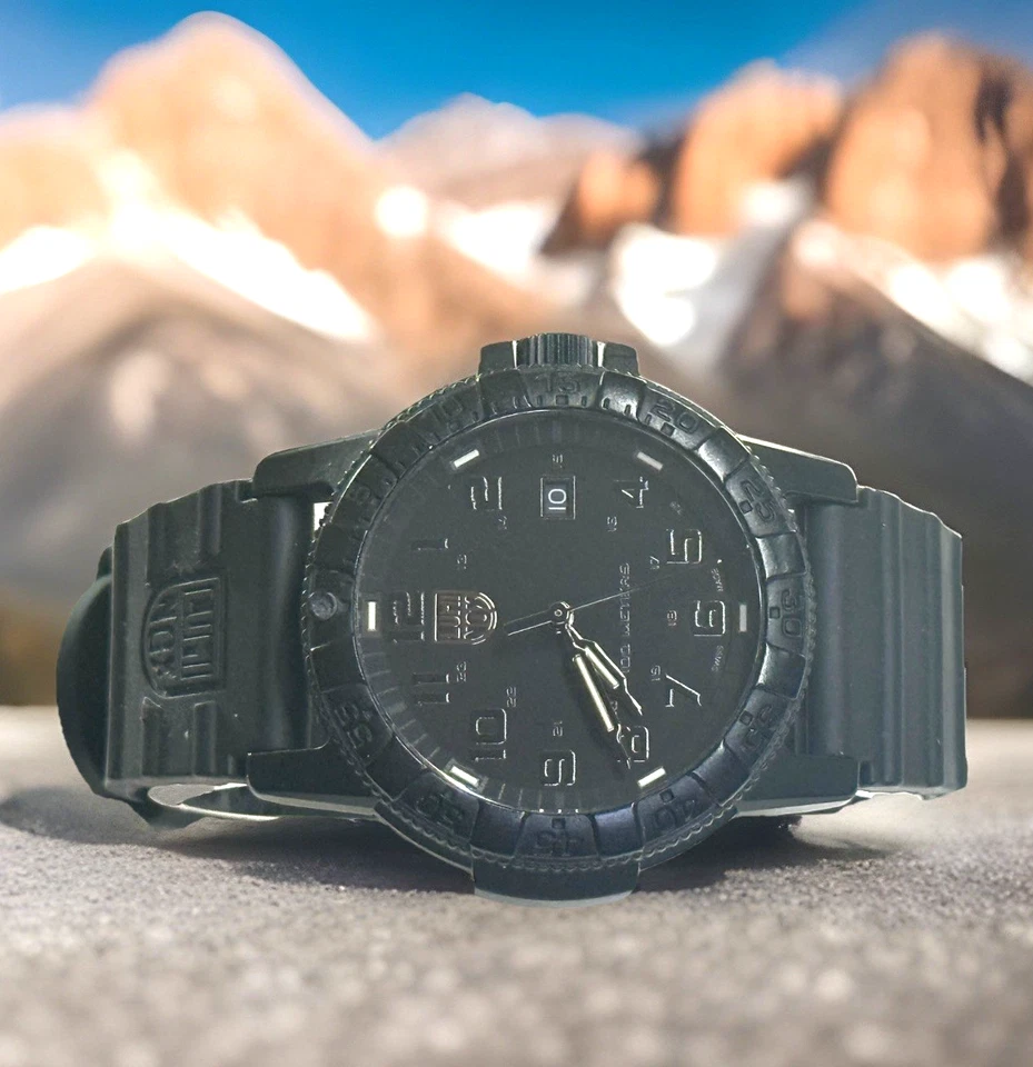 Correa de goma Luminox XS.0321.BO laúd tortuga marina gigante sello azul marino 42 mm Foto 2 de 4