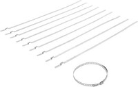 BGS Achsmanschetten-Schellen-Satz 10-Tlg. Edelstahl Rostfrei 7 Mm 50 - 120 Mm