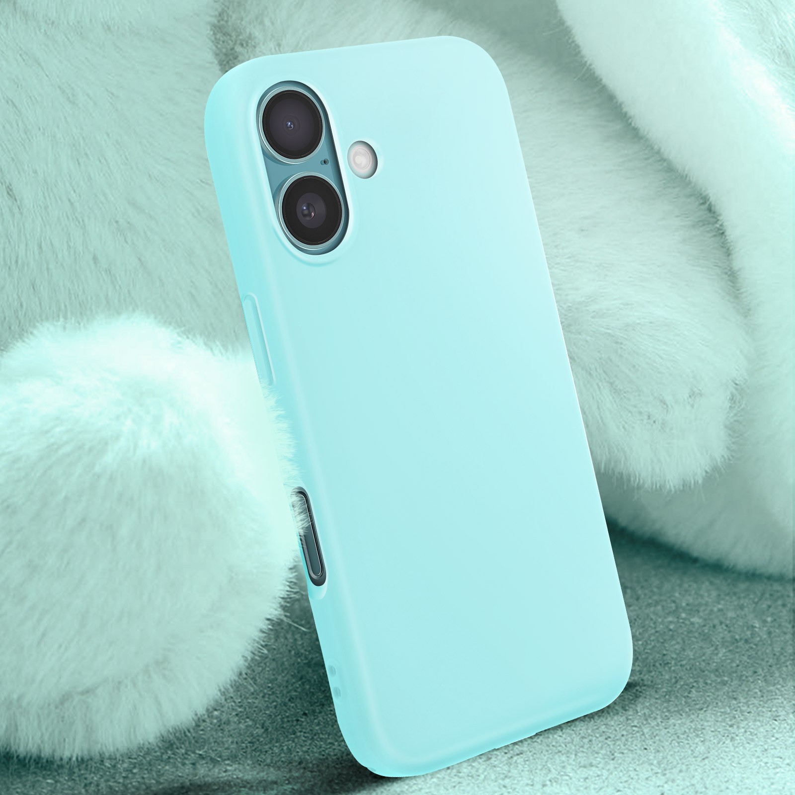 Coque iPhone 16 Plus turquoise idéale pour le bureau et les sorties - 3