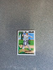 Dallas Braden Signed In Person 2010 Topps A's Card A16