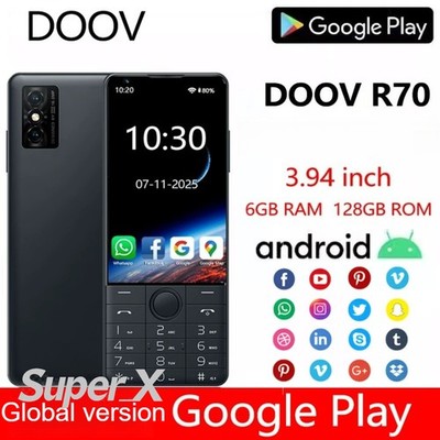 NEW DOOV R70 Smartphone 4/6GB+64/128GB  MTK6762 60Hz 3.94'' 2120mAh Dual SIM