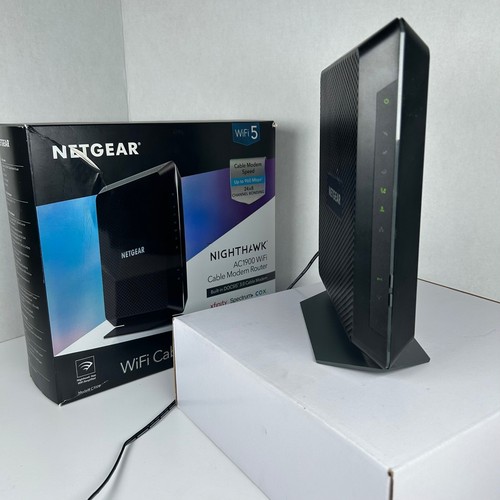 Netgear Nighthawk AC1900 WiFi Cable Modem Router C7000V2 DOCSIS 3.0 Black