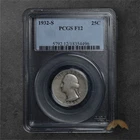 1932-S Washington Silver Quarter 25C - PCGS F12 - San Fransisco