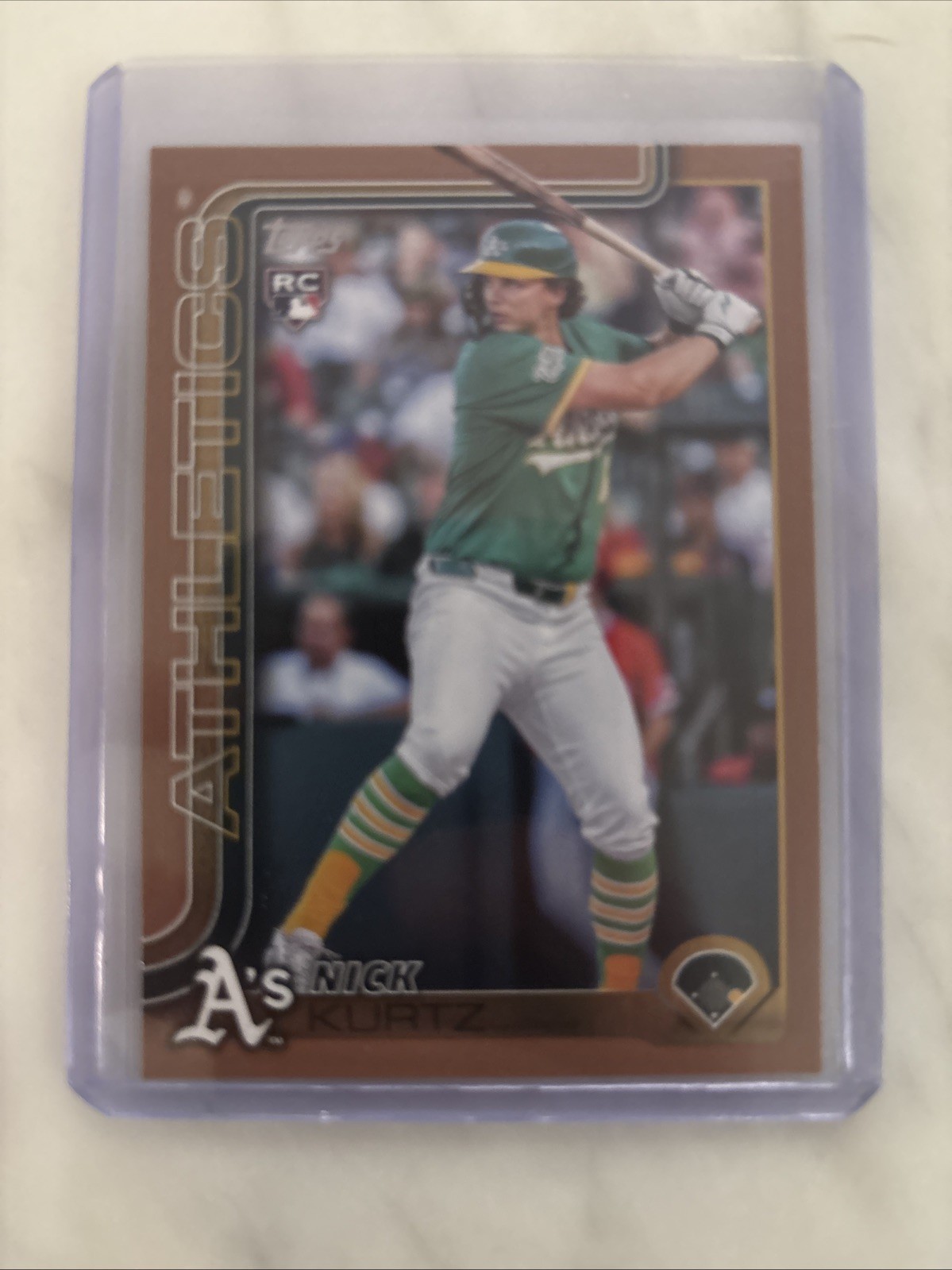 2025 Topps Update Series - Nick Kurtz #US201 Gold /2025 (RC) Athletics Rookie
