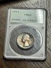1951 Washington Silver Quarter Proof PCGS PR66 OGH Rattler Toning Toned (3410)