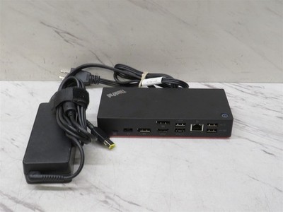 Lenovo ThinkPad USB-C Dock Gen2 03X7609 LDC-G2 HDMI DP Docking Station w/ AC 