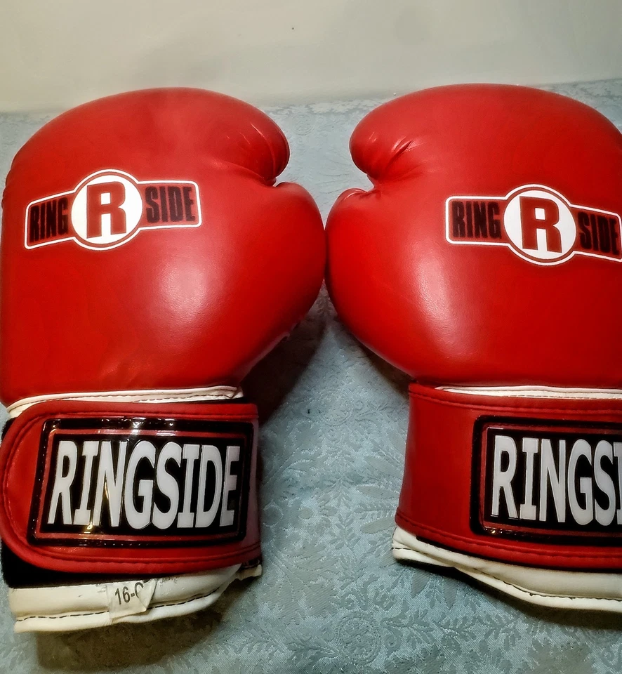 Guantes de boxeo Ringside Gel Shock Safety Sparring 16 OZ rojos Foto 3 de 4
