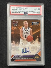 2023 Bowman U Now Hailey Van Lith March Madness Rookie Auto Orange /5 PSA 10