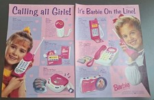 Barbie Electronics Walkie Talkies CD Player More Vintage Print Ad 1995 16x11