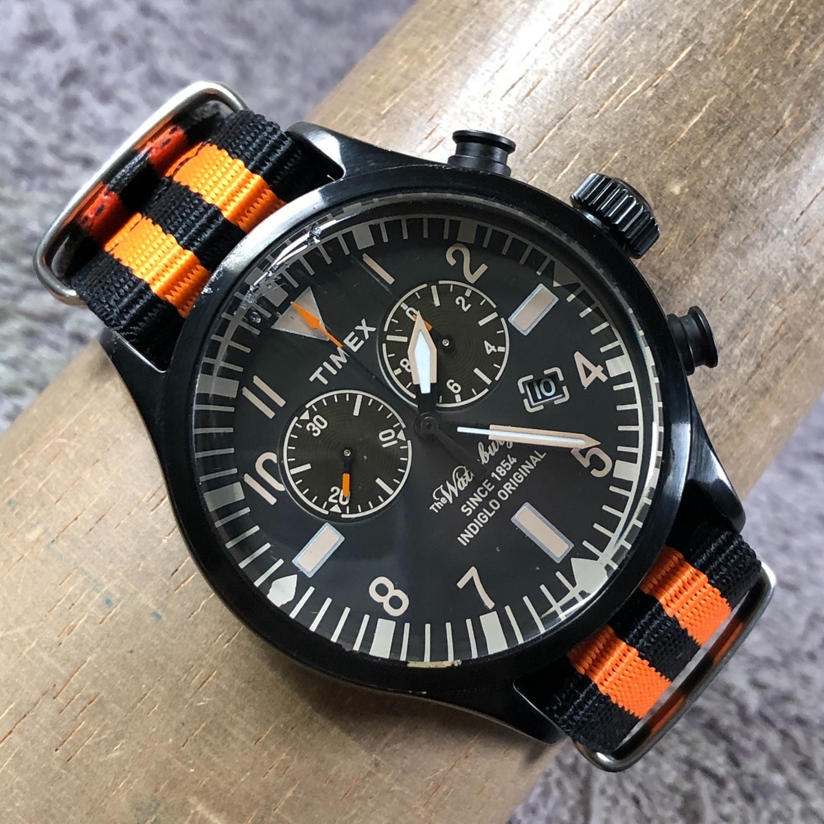 Timex Waterbury Men TW2P64800 Chronograph Nylon Quartz Analog 43mm