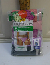 Fruit Of The Loom Assorted Heather Bikinis 5 Pack Size 9 2XL 