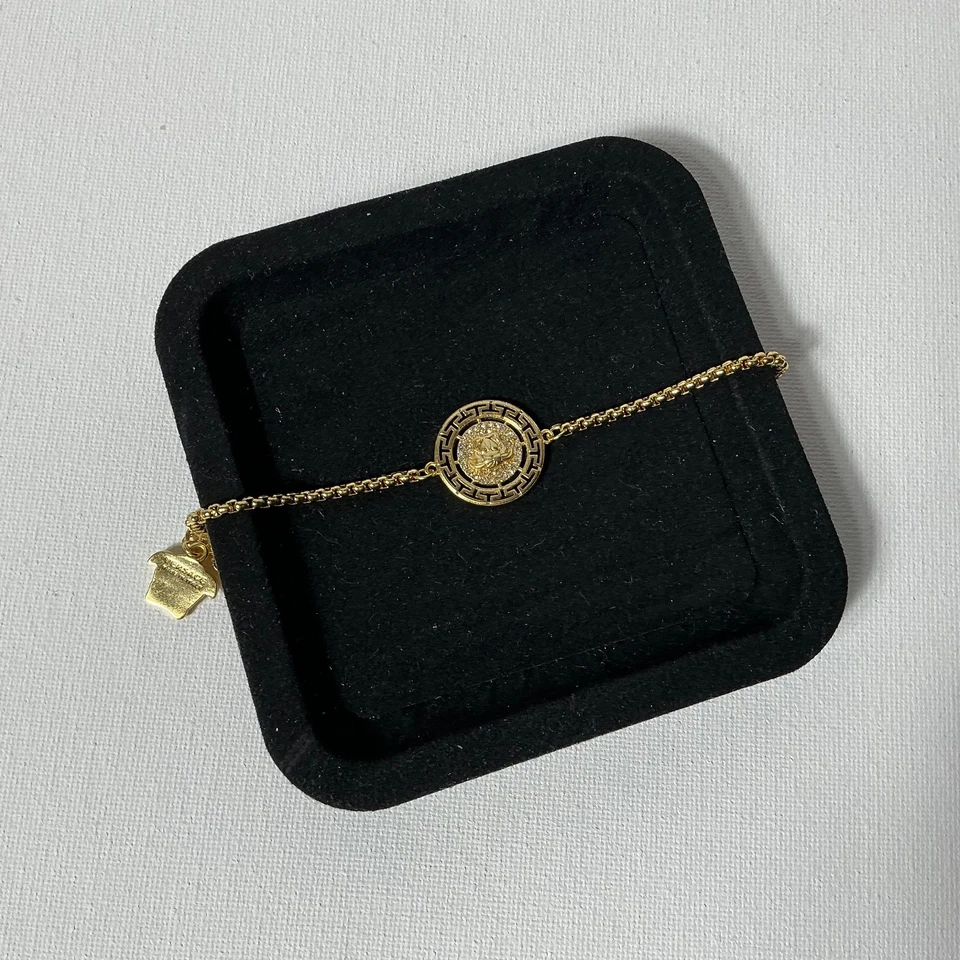 范思哲金色logo手链带盒 — 第 2/4 张图片