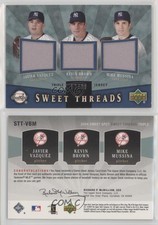 2004 Sweet Spot Threads Triple Jerseys /99 Mike Mussina Kevin Brown #STT-VBM HOF