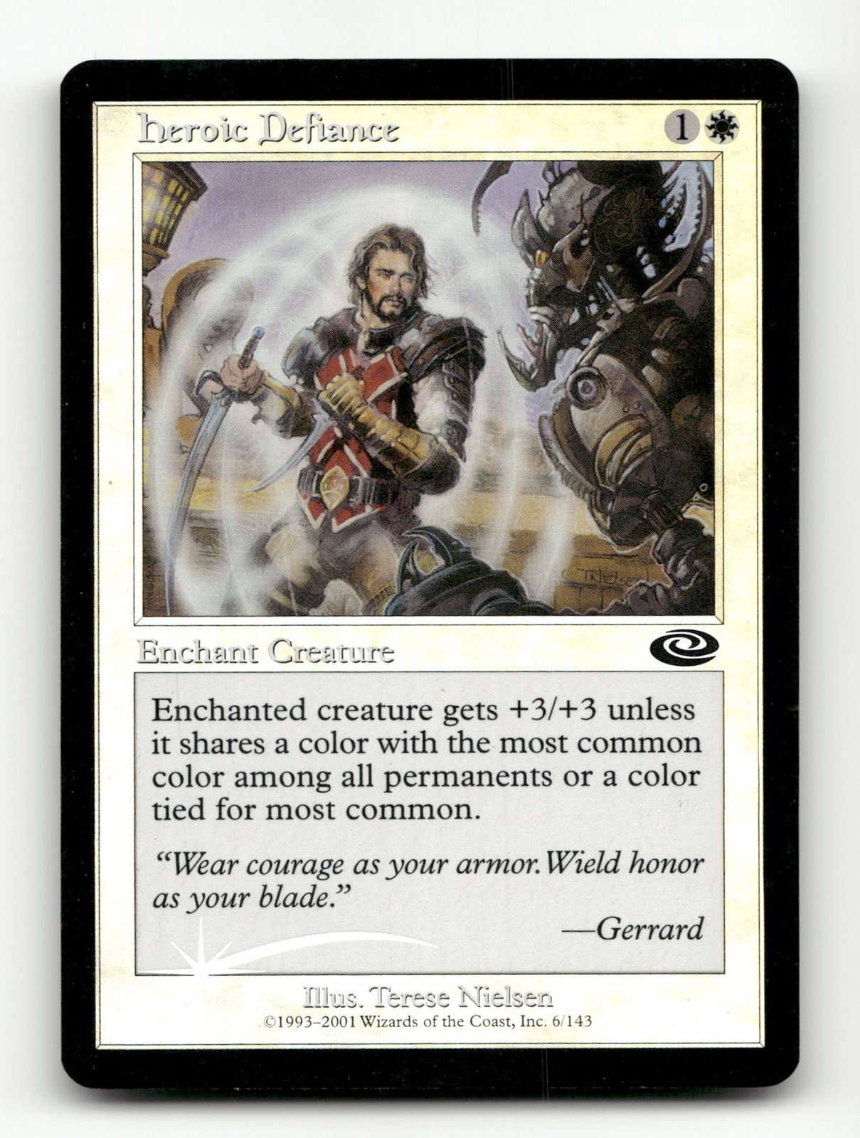 Heroic Defiance Planeshift #6 FOIL (slight foil curve)