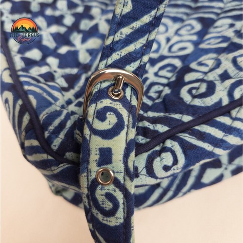 VERA BRADLEY Campus Tech Mochila Cartera de Trabajo Universitario AZULEJOS CUBANOS Azul - Imagen 11 de 18
