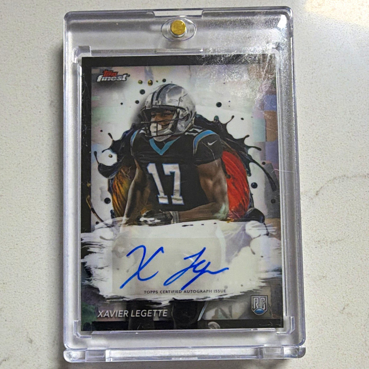 Xavier Legette Topps Finest Rookie Finest Autographs #RFAXL Base