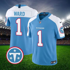 Cam Ward 1 Titans Light Blue 2026 Stitched Jersey " All Sizes "