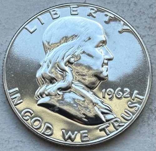 1962 Proof Franklin Half Dollar 90% Silver-INV#8905