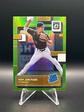 2022 Donruss Optic Hoy Jun Park Rated Rookie Lime Green Prizm #93 Pirates