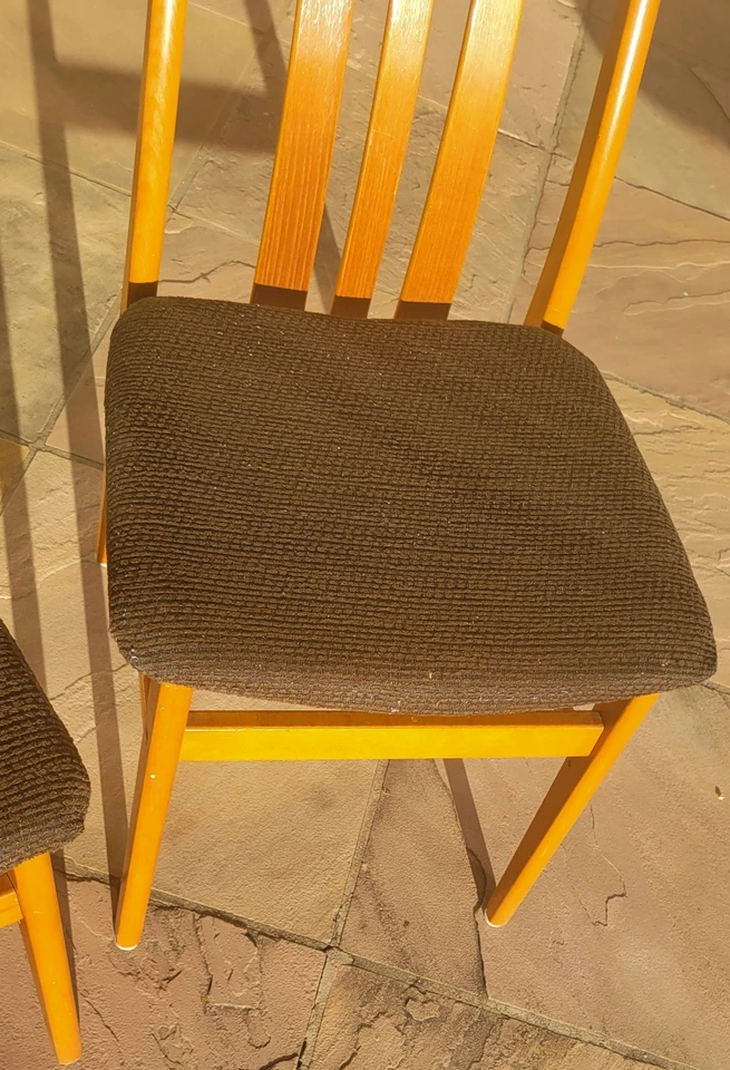 Farstrup Mobler 中世纪丹麦现代棕色餐椅 4 件套樱桃色? 木材! — 第 4/4 张图片