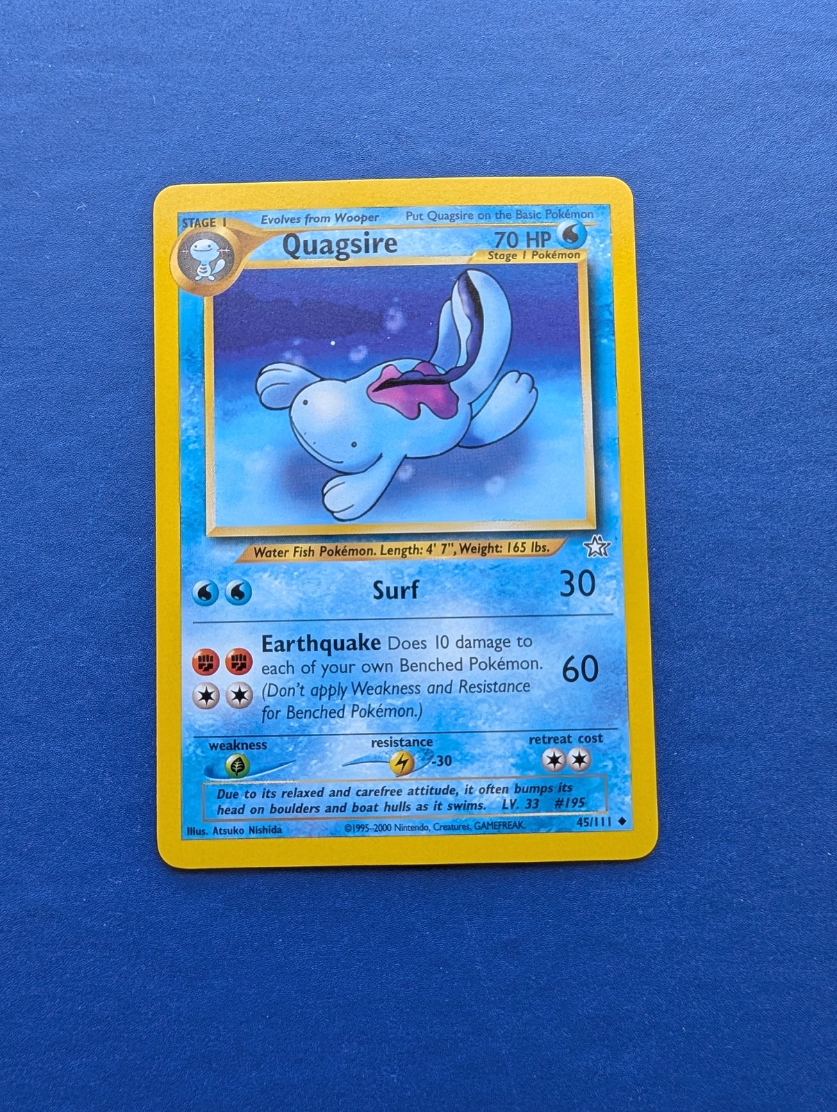 Pokemon Quagsire: Neo Genesis #45 - NM-MT+