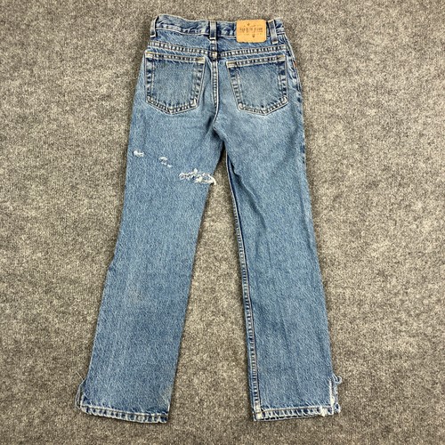 Levi's Jeans Kids Size 10 Blue Low Rise Distressed Straight Leg Vintage Y2K - Picture 10 of 12
