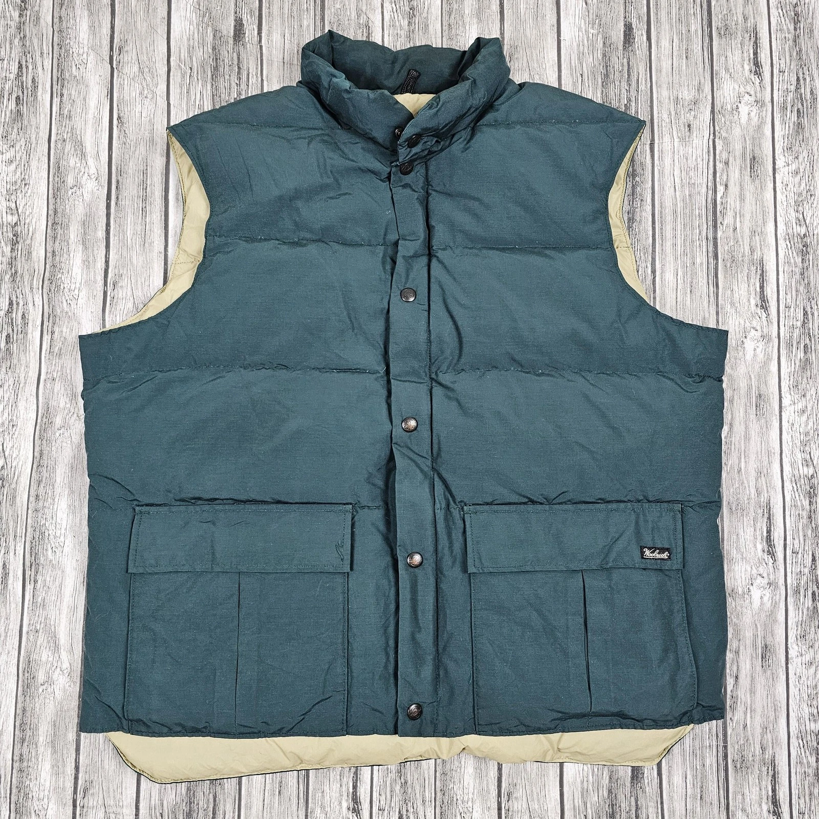 Vintage Woolrich Puffer Vest Mens L Green Snap Quilted Made USA Outdoor
Opens in a new window or tab